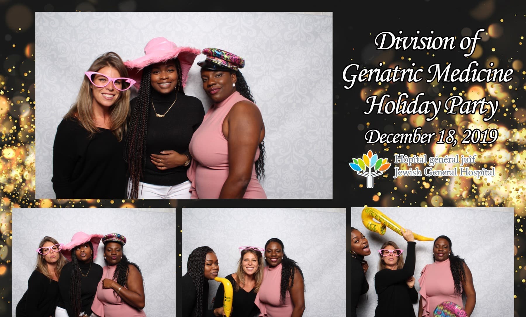 Corporate holiday party photo booth print