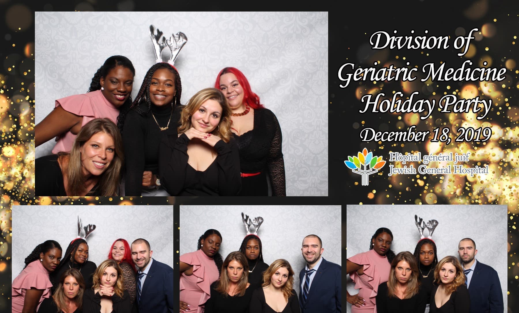 Corporate event photo booth group print